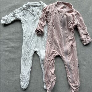 Kyte BABY Pink and White Bodysuits